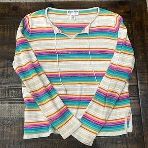 Pendleton Sweater Linen Blend Baja Sweater perfect boat sweater EUC